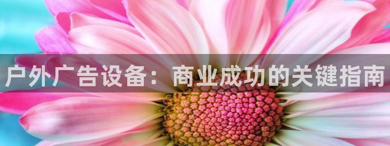 杏宇平台总代理：户外广告设备：商业成功的关键指南