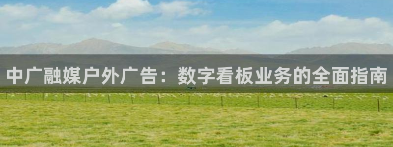 杏宇官方平台官网入口：中广融媒户外广告：数字看板业务的全面指南