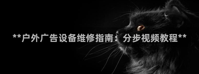 杏宇平台代理多少钱一次：**户外广告设备维修指南：分步视频教程**