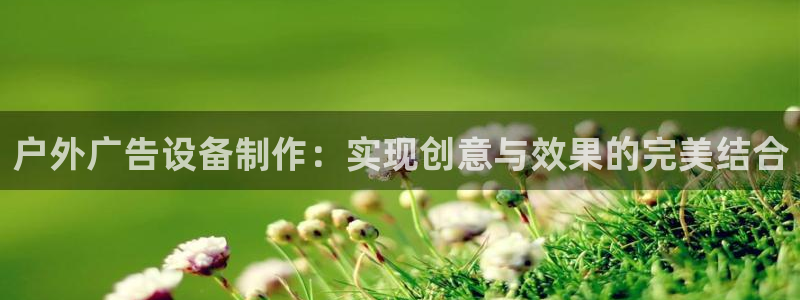 杏宇平台代理多少钱一个月：户外广告设备制作：实现创意与效果的完美结合