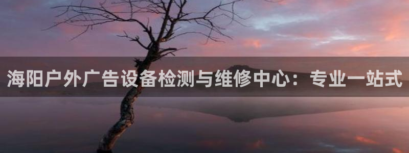 杏宇平台好吗：海阳户外广告设备检测与维修中心：专业一站式