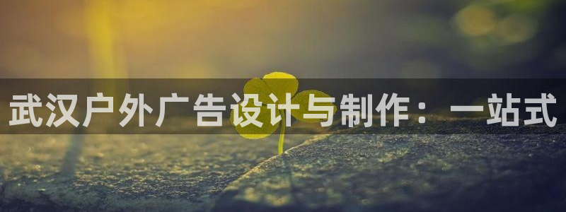 杏宇平台代理多少钱一次：武汉户外广告设计与制作：一站式