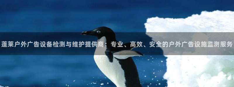 杏宇官方平台官网：蓬莱户外广告设备检测与维护提供商：专业、高效、安全的户外广告设施监测服务