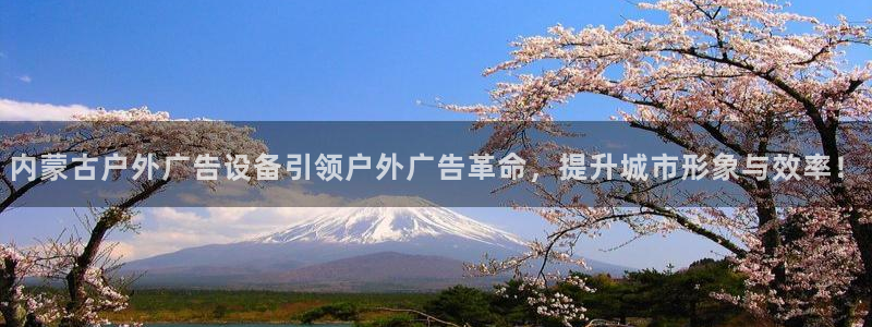 杏宇平台总代理：内蒙古户外广告设备引领户外广告革命，提升城市形象与效率！