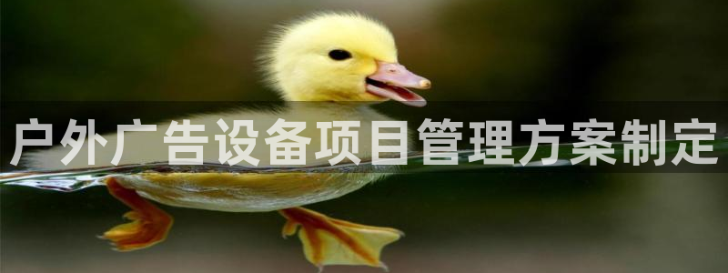 杏宇平台总代理：户外广告设备项目管理方案制定