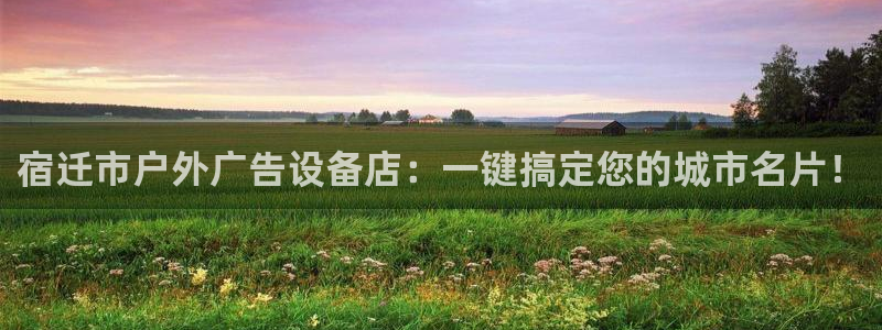 杏宇官方平台官网：宿迁市户外广告设备店：